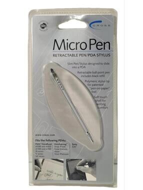 Cross Micro Pen PDA Stylus Retractable Pen - Silver- Brand New